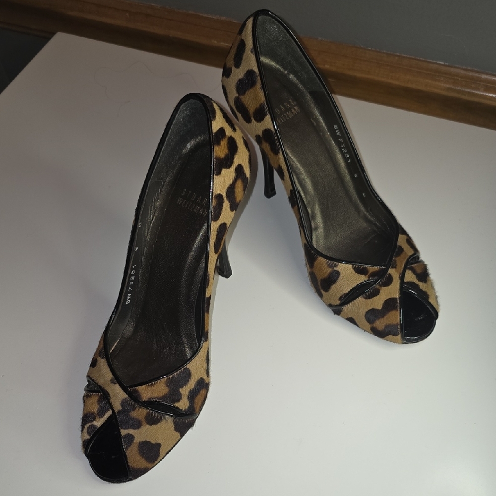 Stuart Weitzman Leopard Print Heels